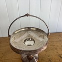 Aesthetic Silverplate Pedestal Basket Stand Bowl R