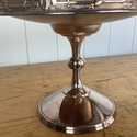 Aesthetic Silverplate Pedestal Basket Stand Bowl R