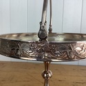 Aesthetic Silverplate Pedestal Basket Stand Bowl R