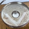 Aesthetic Silverplate Pedestal Basket Stand Bowl R