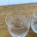 2 Crystal On the Rocks Glasses Old Fashions Rounde