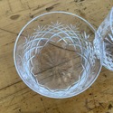 2 Crystal On the Rocks Glasses Old Fashions Rounde
