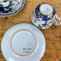 6 Made in Italy Ceramic Teacups and Saucers Carnat