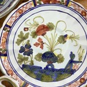 6 Made in Italy Ceramic Teacups and Saucers Carnat
