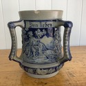 German Stoneware Salt Glazed Large Loving Cup Wedd