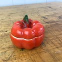 Royal Bayreuth Tomato Shape Trinket Box Heirloom w