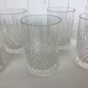 6 On The Rocks Glasses Vintage Crystal Pineapple P