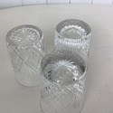 3 On The Rocks Glasses Crystal Mismatched Pineappl