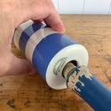 Cornish Ware Blue White Striped Rolling Pin Blue W