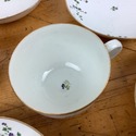 Antique Pasteware Lot Fruit Bowls 2 Cups Purple Fl