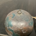 Vintage Metal Bell or Wind Chime Cups Bird Floral 