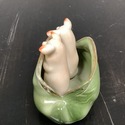 Vintage Pair of Pigs Standing in Porcelain Purse G