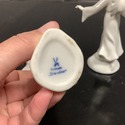 2 Dresden White Porcelain Musical Winged Angel Fig