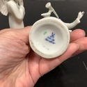 2 Dresden White Porcelain Musical Winged Angel Fig