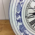 Vintage Blue Onion Wall Clock German Movement Need