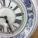 Vintage Blue Onion Wall Clock German Movement Need