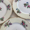 12 T&V Limoges Dinner Plates La Cloche Gold Trim F
