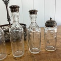 Vintage Silverplate Cruet Set 6 Cruets Round Circu