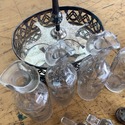Vintage Silverplate Cruet Set 6 Cruets Round Circu