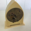 German Vintage Art Deco Dome Clock Wind Up Cream Y