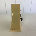 German Vintage Art Deco Dome Clock Wind Up Cream Y