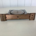 Art Deco Vintage Copper Silver Metal Mantel Desk C