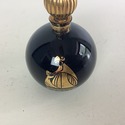 Vintage Arpege Lanvin Dark Glass Bulbous Bottle Go