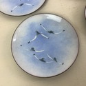 4 Bovano Cheshire of Conn Enamel Seagull Bird Coas