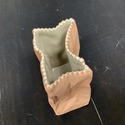 Rosenthal Brown Paper Bag Vase 4" tall Germany Cer