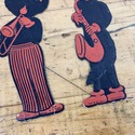 Vintage H.E. Luhrs Die Cut Halloween Cats Playing 