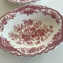 2 Oval Vegetable Serving Bowls Crown Ducal Bristol