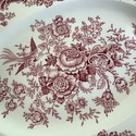 Crown Ducal Bristol Serving Platter 16" L Red Pink