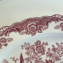 Crown Ducal Bristol Serving Platter 16" L Red Pink