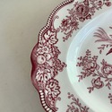 Crown Ducal Bristol Serving Platter 16" L Red Pink