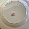 8 Crown Ducal Bristol Dinner Plates Red Pink Trans
