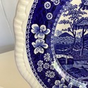 5 Spode Blue Tower Dinner Plates 10.75" Vintage En