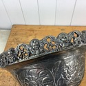Pair Footed Mixed Metal Silver Gold Pedestal Bowls