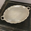 Vintage Orig Alt Hedelberg Alpaca Plated Tray Serv