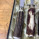 Stag Handle 4 Pce Solingen Germany Carving Set Ani