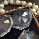 18 Vintage Large Chandelier Prisms Glass 8 Sided T