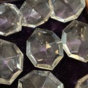 18 Vintage Large Chandelier Prisms Glass 8 Sided T
