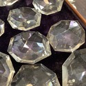 18 Vintage Large Chandelier Prisms Glass 8 Sided T