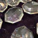 18 Vintage Large Chandelier Prisms Glass 8 Sided T