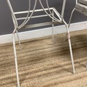 4 Wrought Iron Garden Chairs Set Floral Vine Intri