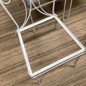 4 Wrought Iron Garden Chairs Set Floral Vine Intri
