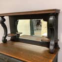 Antique Oak Sideboard Server Painted Black Oak Top