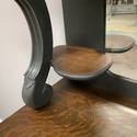 Antique Oak Sideboard Server Painted Black Oak Top