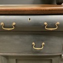 Antique Oak Sideboard Server Painted Black Oak Top