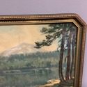 Antique Lithograph Western Landscape Melville T Wi