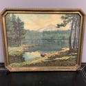 Antique Lithograph Western Landscape Melville T Wi